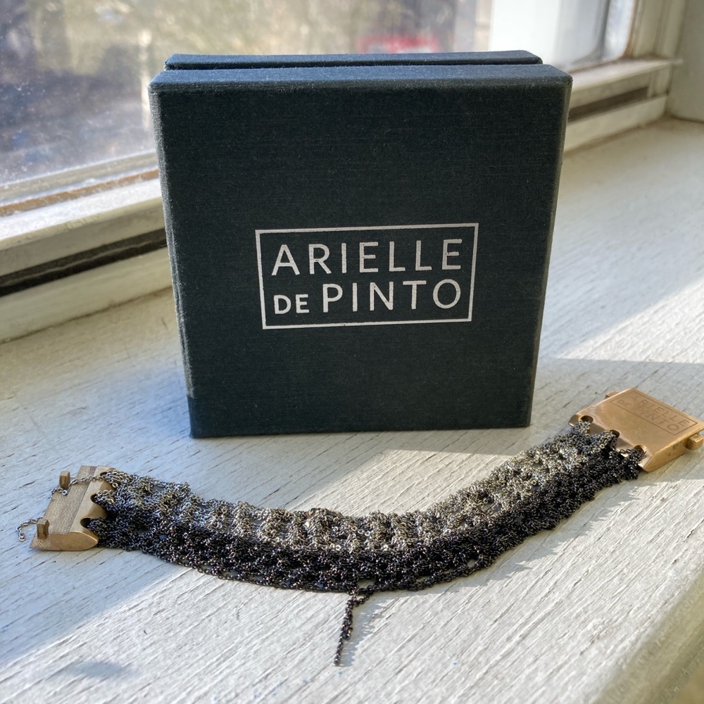 Arielle de Pinto Black and Silver bracelet